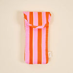 Puffy Sunglasses Case | Sicily Stripes Pink - Juli's Wearable Art