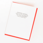 Put Up With Me | Letterpress Card - Juli's Wearable Art