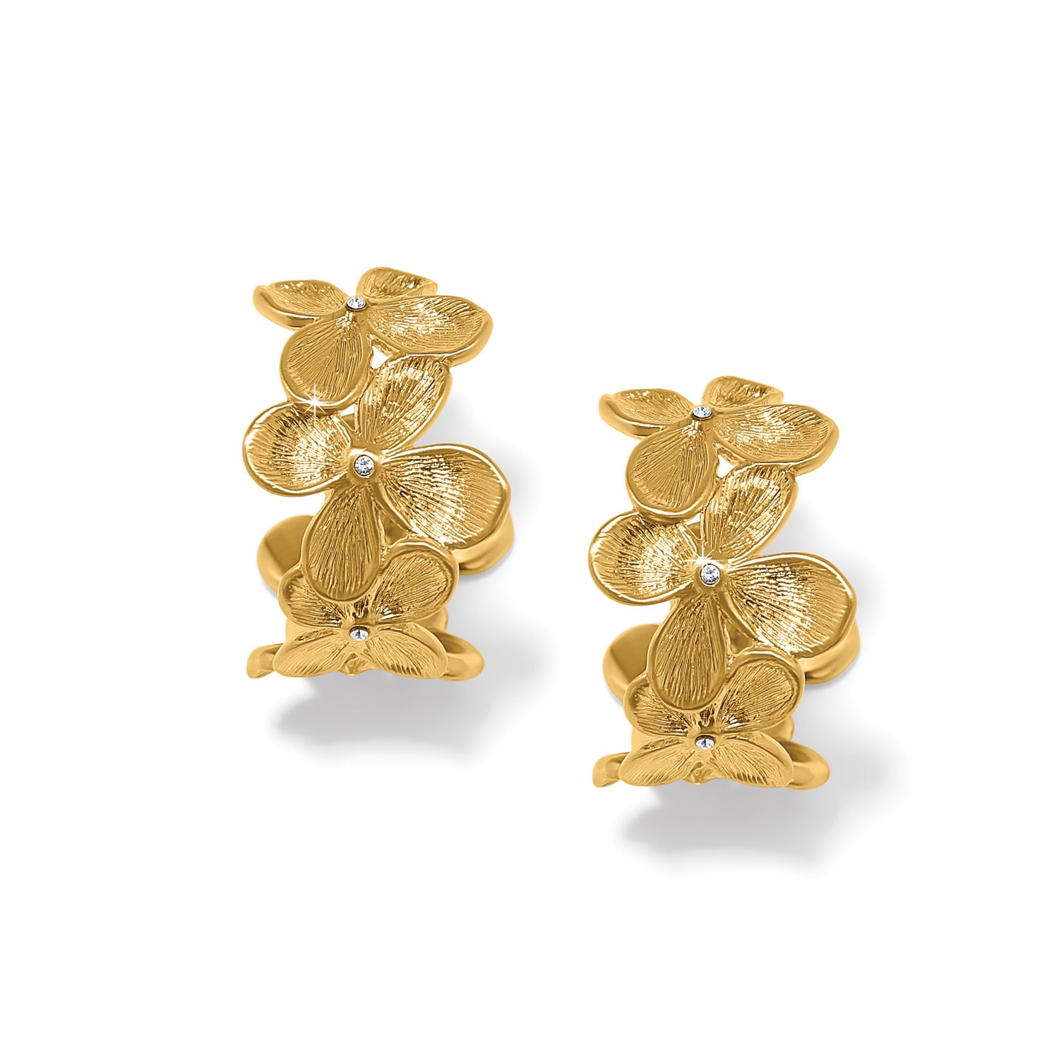 Brighton Everbloom Petal Hoop Earrings | Gold