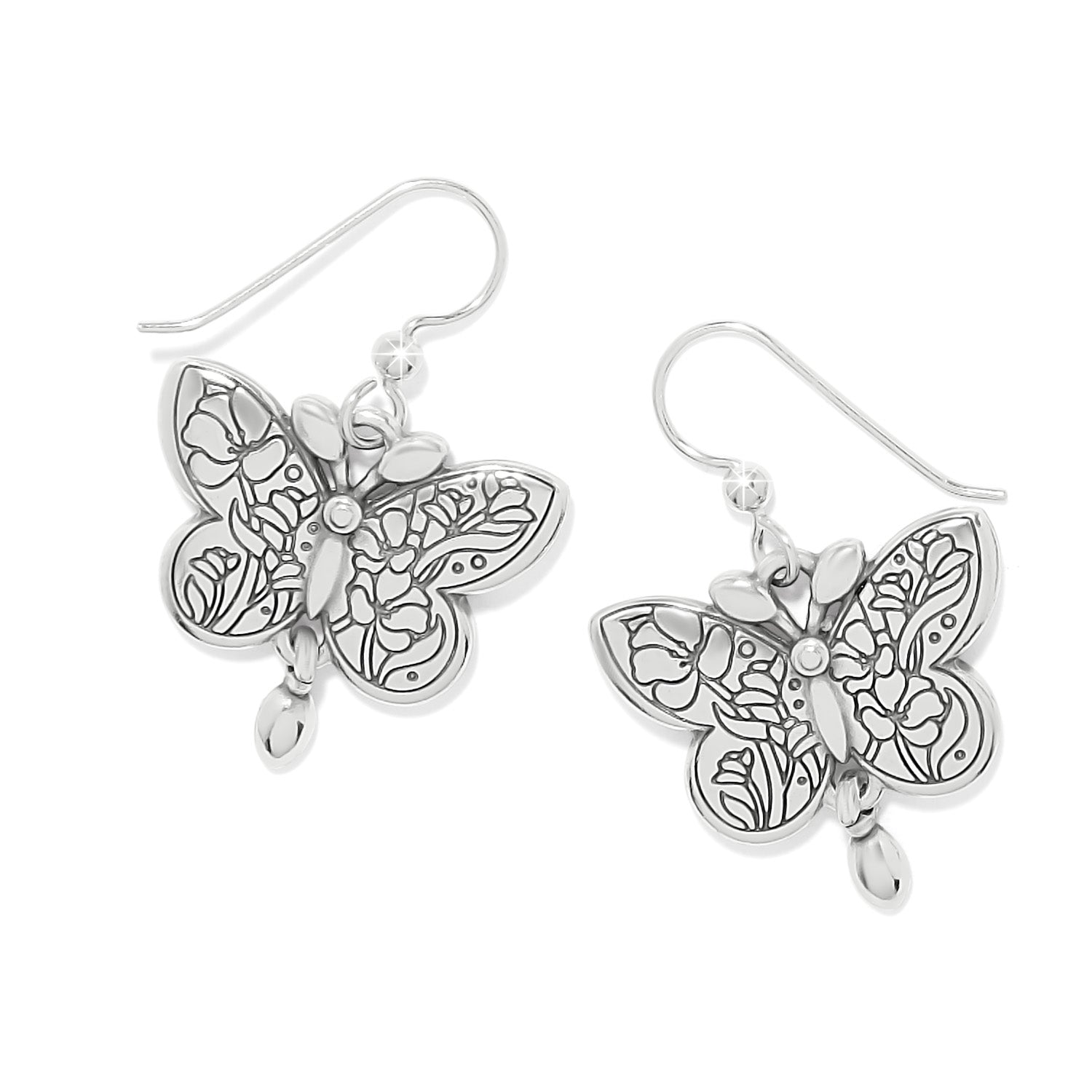 Brighton La Tulipe Butterfly French Wire Earrings