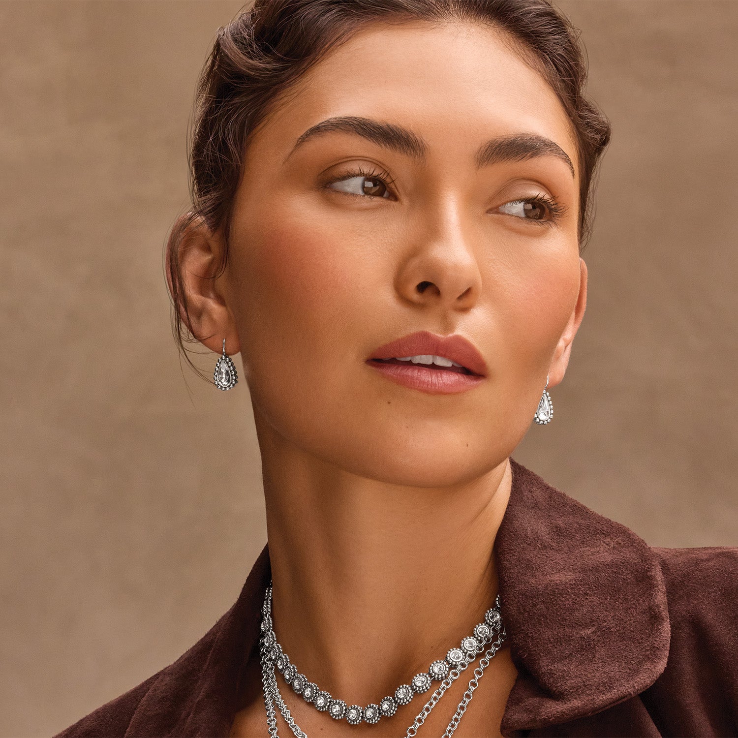 Brighton Twinkle Luxe Teardrop French Wire Earrings