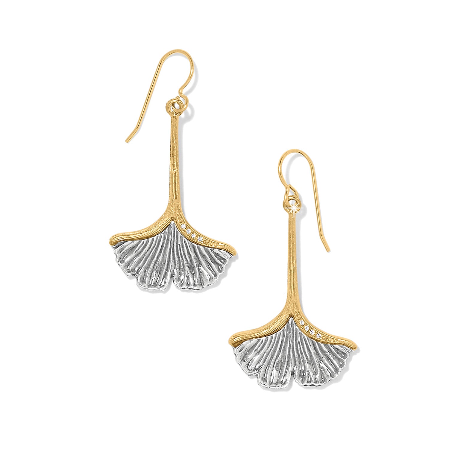 Brighton Everbloom Ginkgo French Wire Earrings