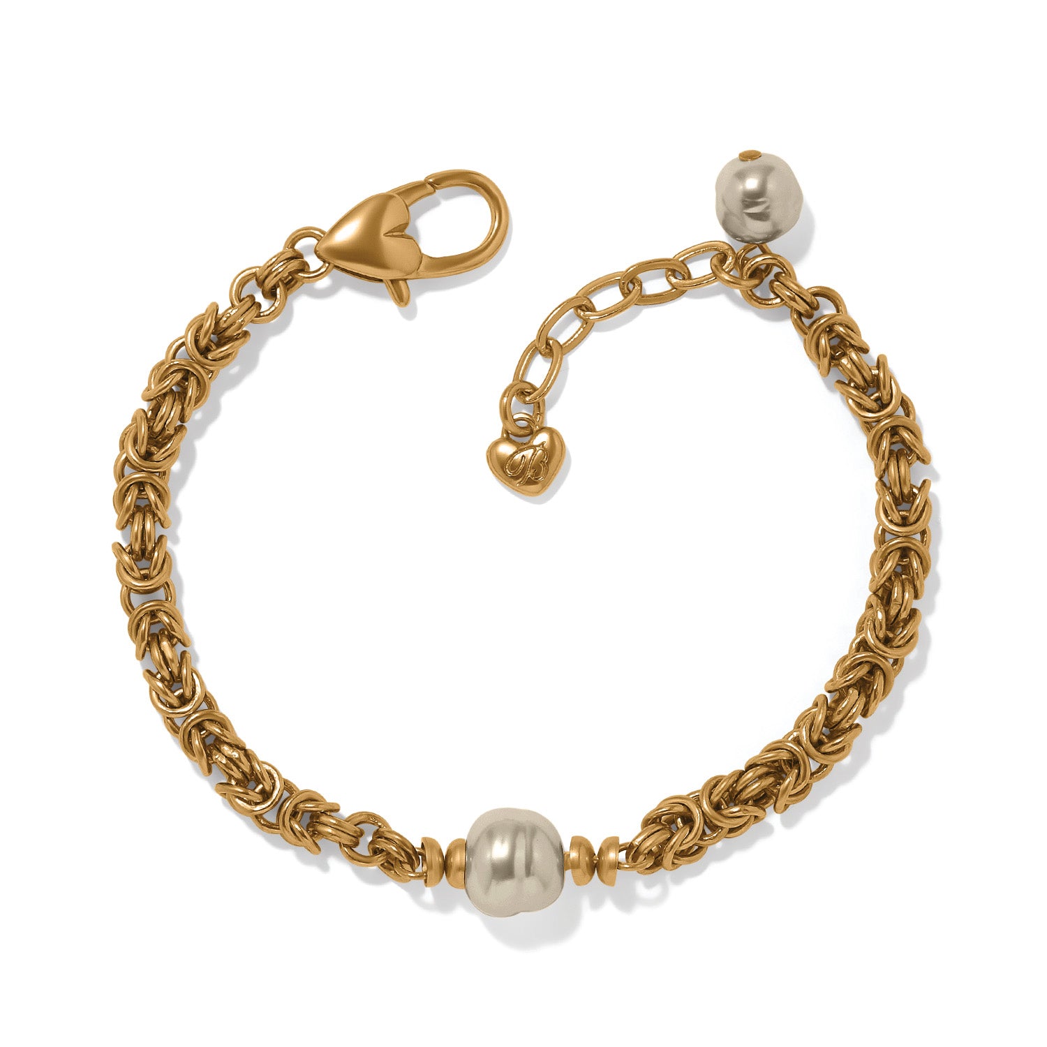Brighton Trust Your Journey Pearl Chain Bracelet | Gold