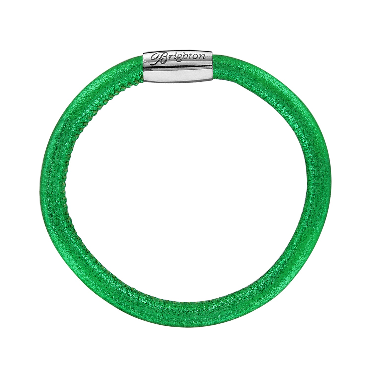 Brighton Woodstock Metallic Emerald Single Bracelet