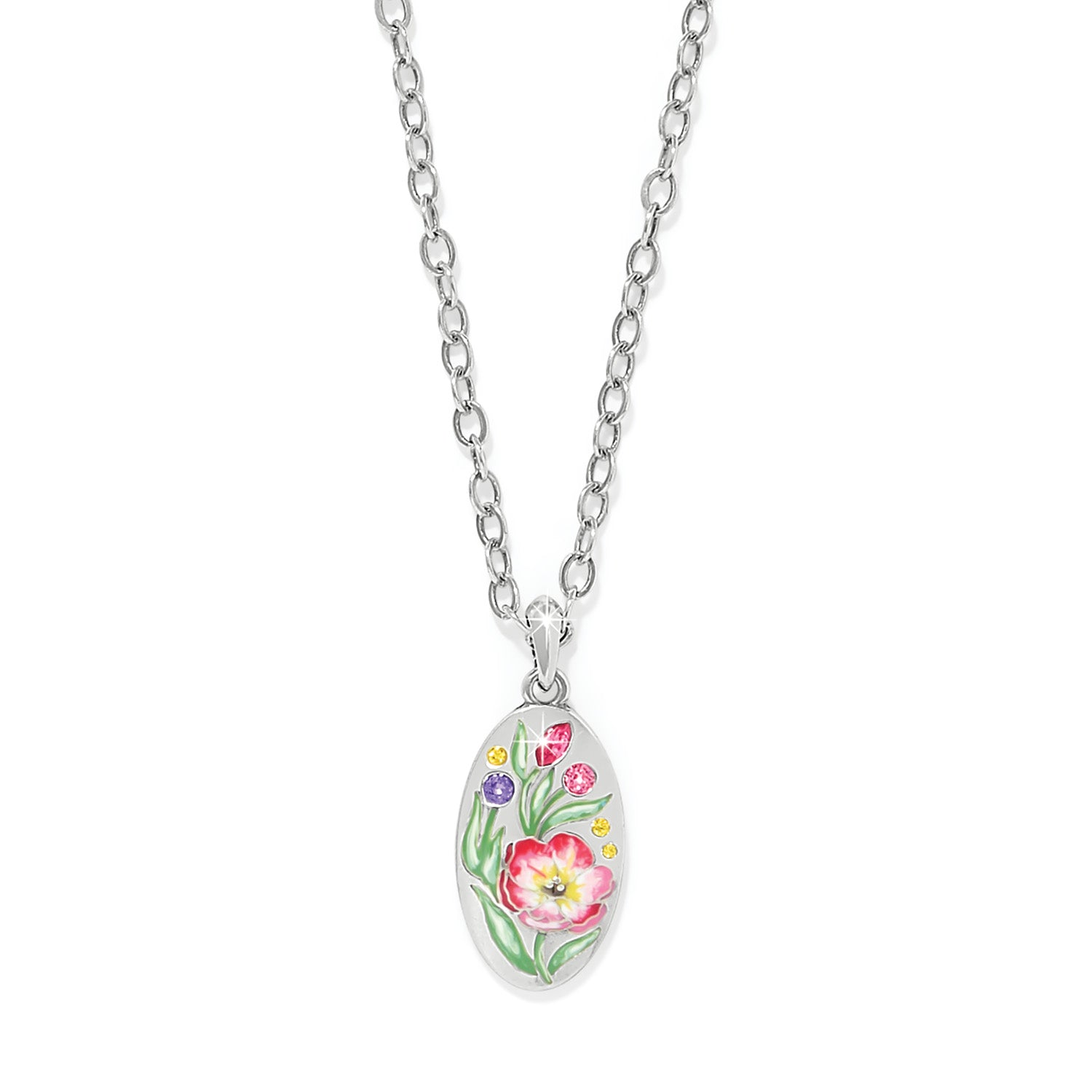Brighton La Tulipe Flower Short Necklace