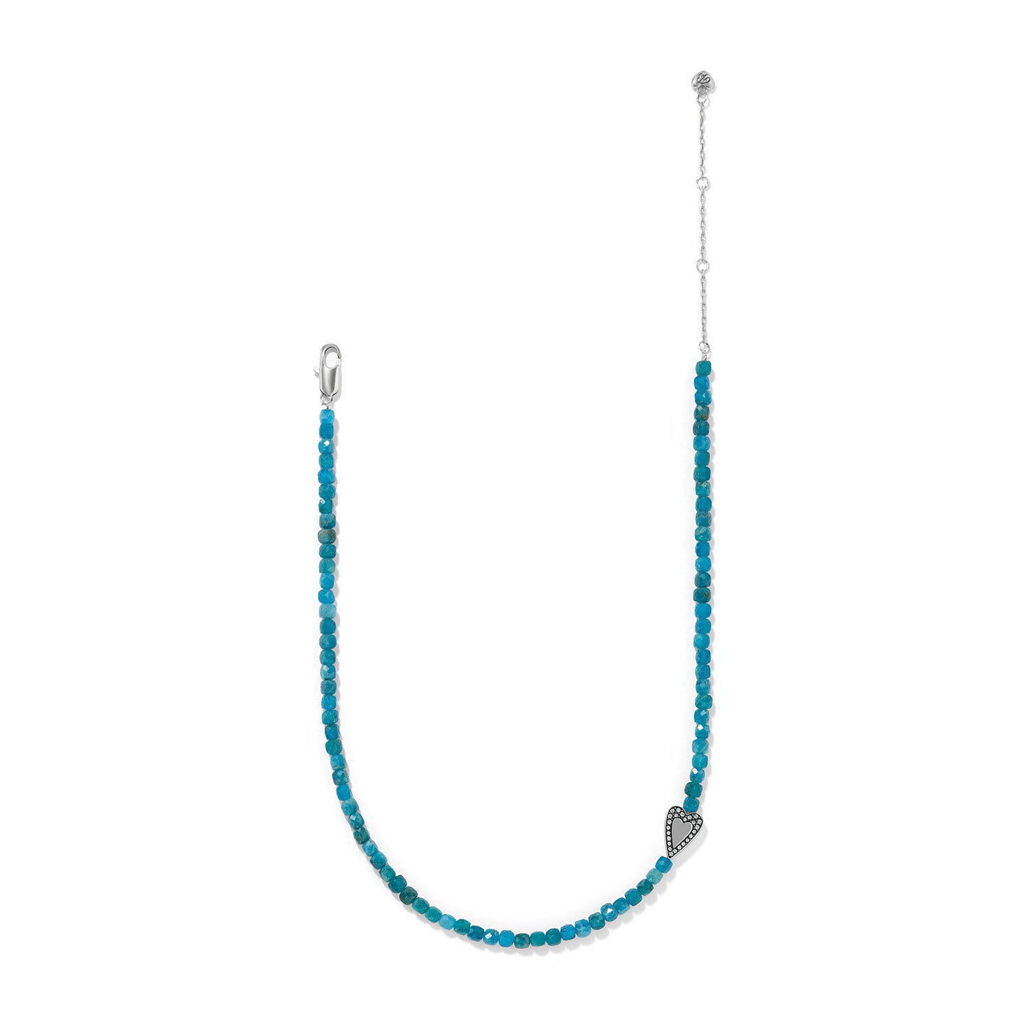 Brighton Love Messages Be Bold Teal Necklace
