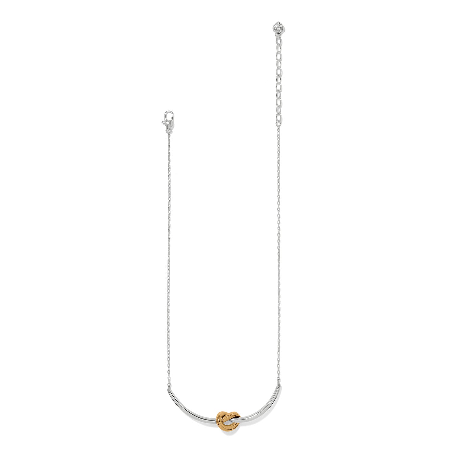Brighton Interlok Single Knot Necklace | Two Tone