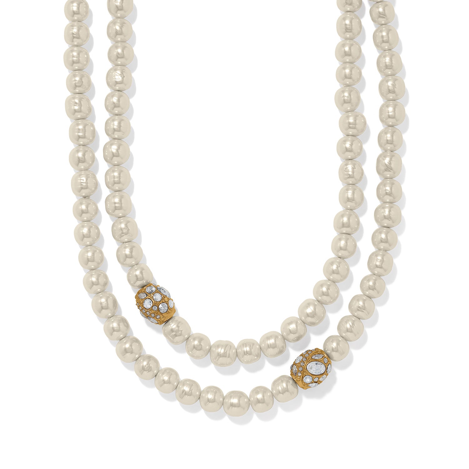 Brighton Trust Your Journey Long Pearl Necklace | Gold