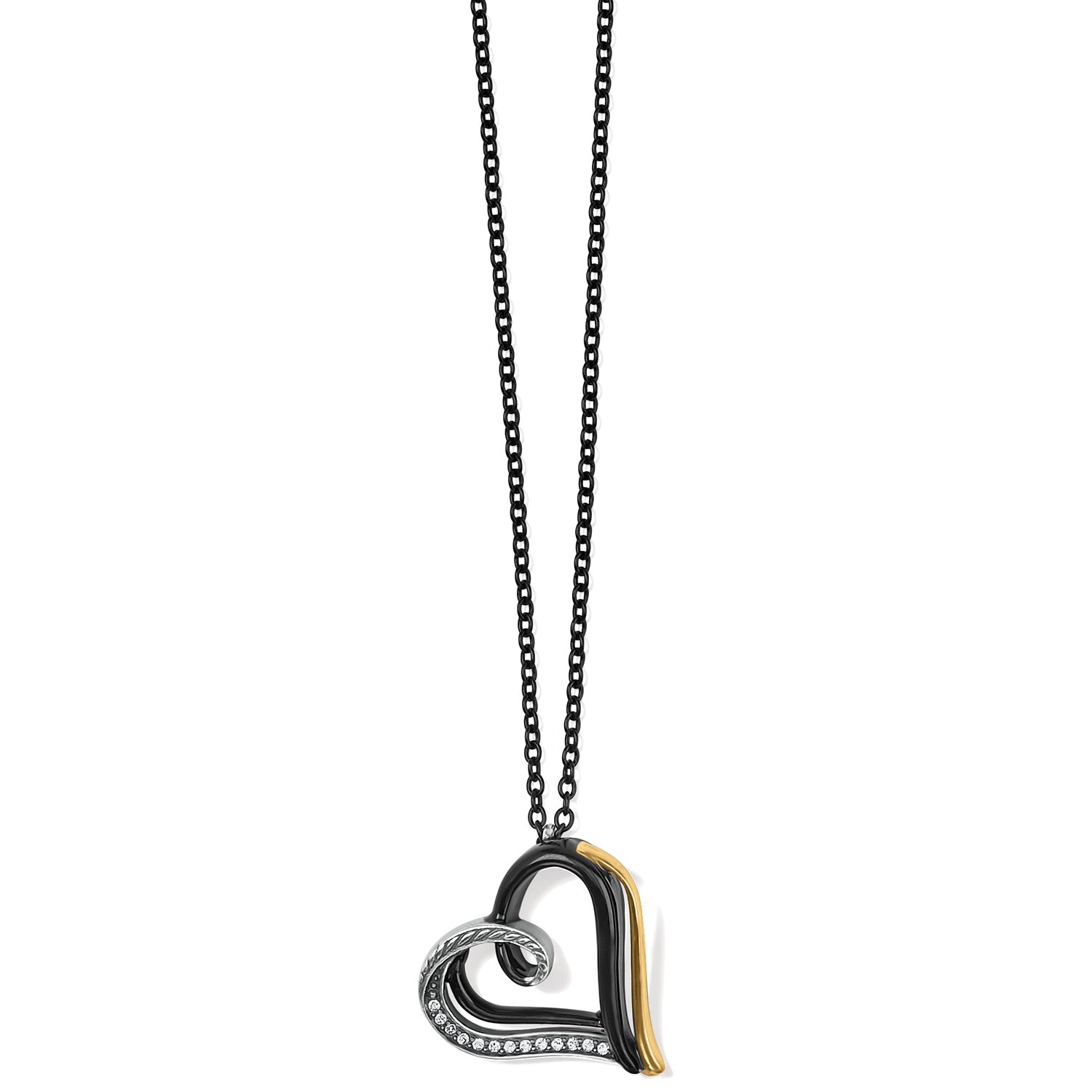 Brighton Neptune's Rings Night Heart Necklace