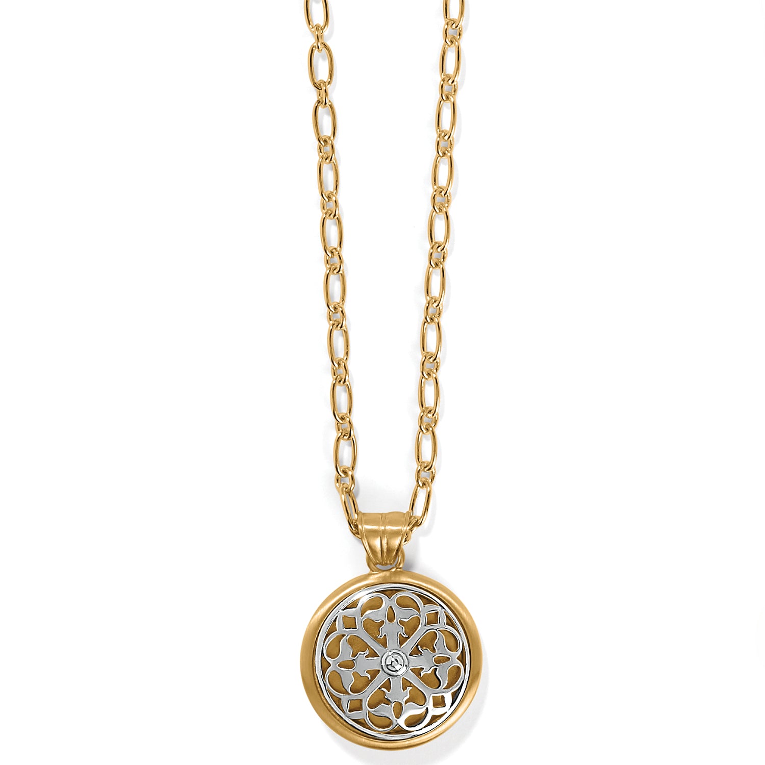 Brighton Ferrara Two Tone Luce Large Pendant Necklace