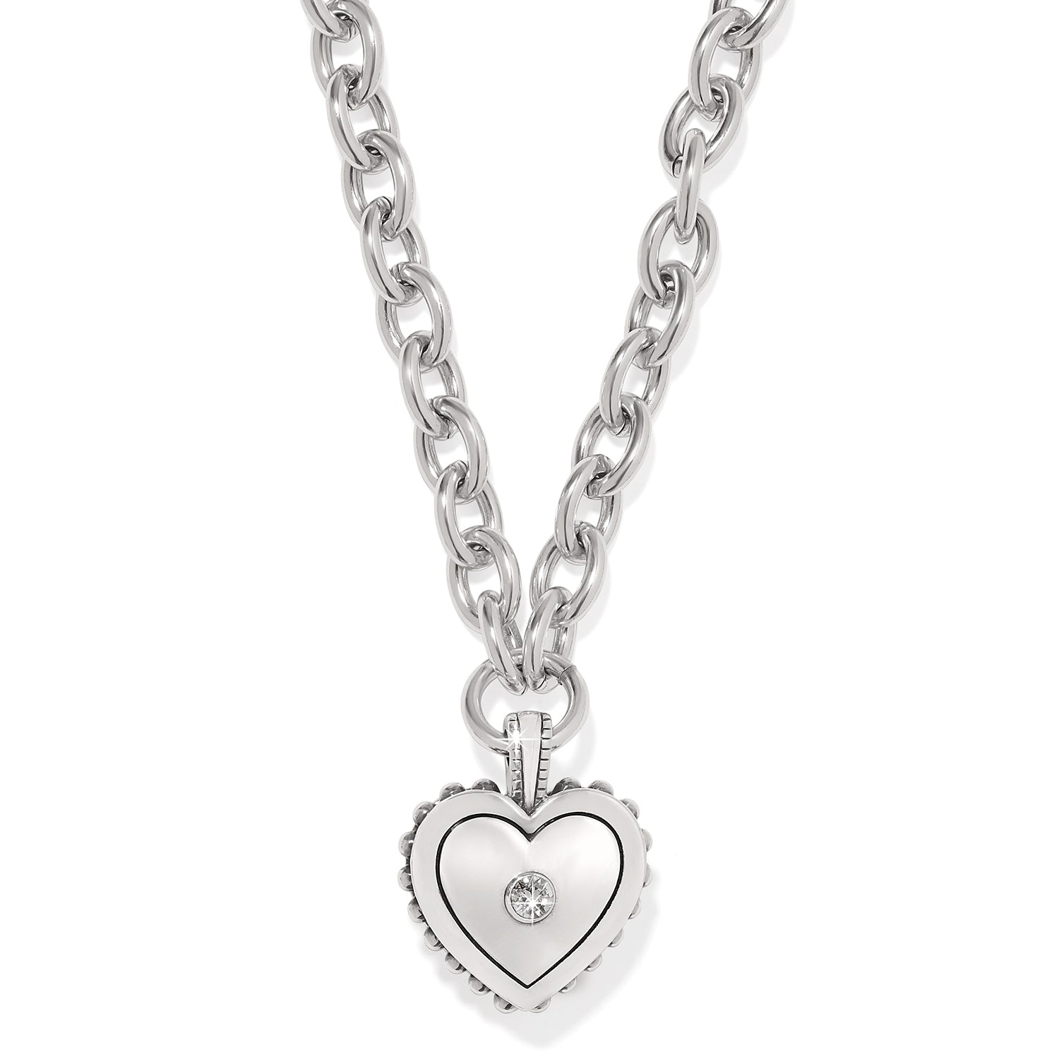 Brighton Pretty Tough Bold Heart Necklace