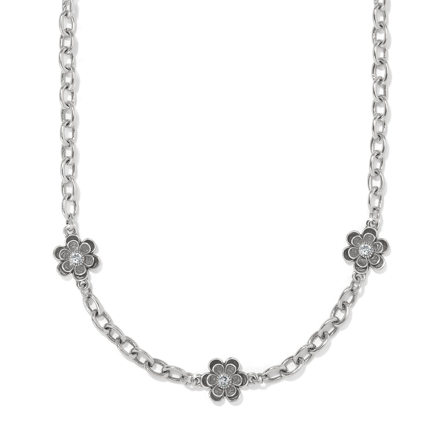 Brighton Metal Petal Short Necklace