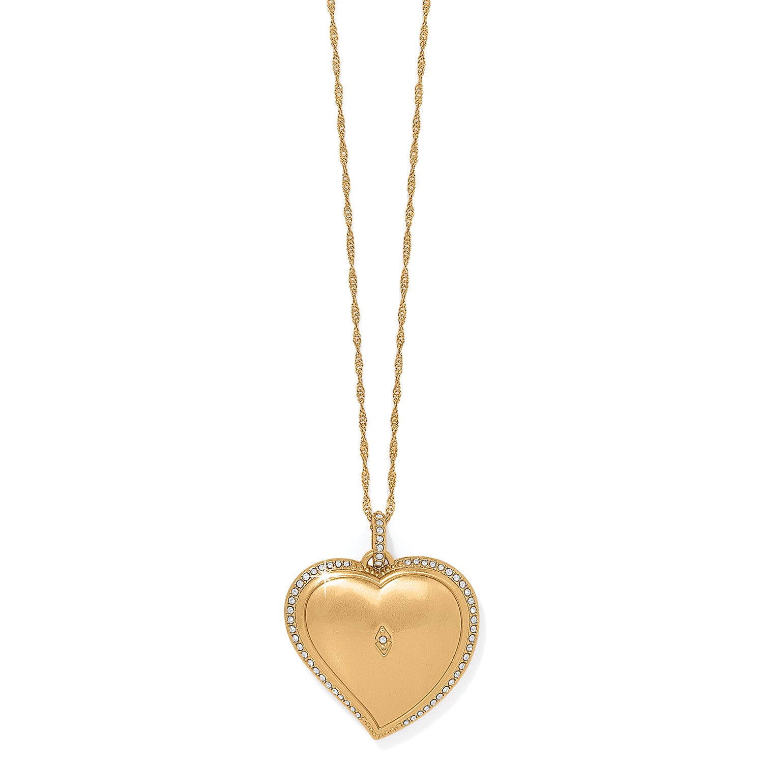 Brighton Trust Your Journey Convertible Reversible Large Heart Necklace