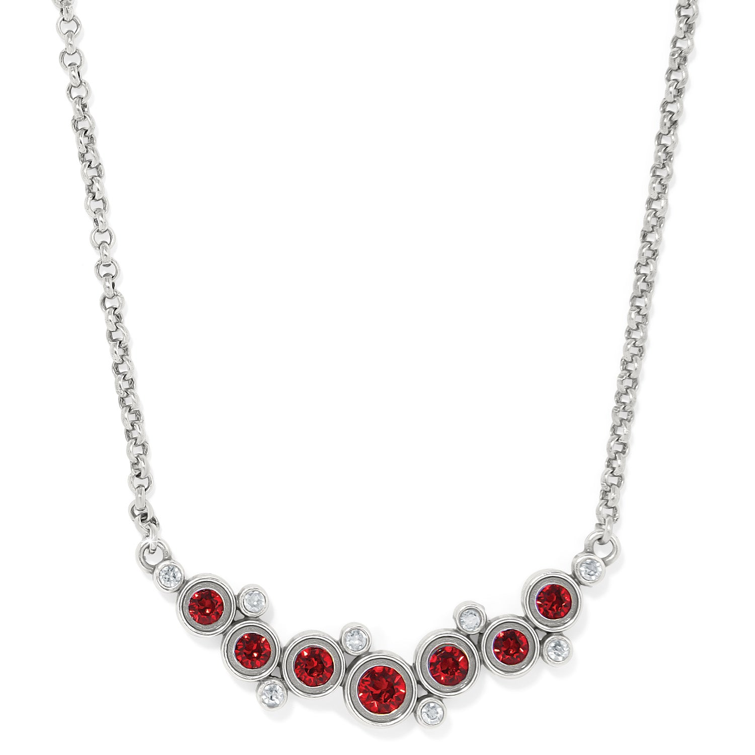 Brighton Constella Necklace - Silver & Red