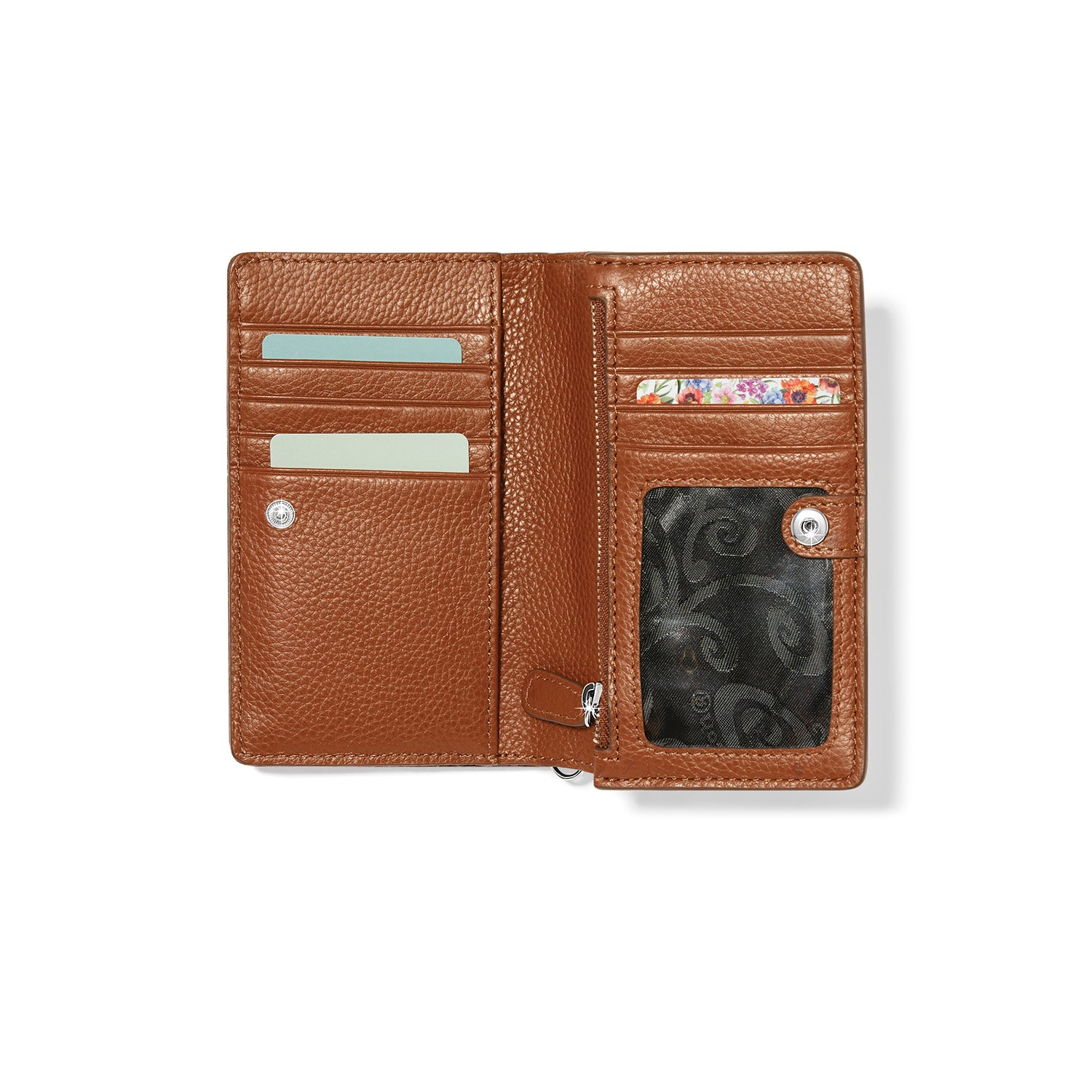 Brighton Interlok Croco Medium Wallet