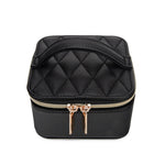 Quilted Travel Jewelry Case with Pouch | Black - Juli's Wearable Art