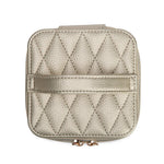 Quilted Travel Jewelry Case with Pouch | Gold - Juli's Wearable Art