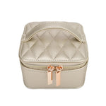 Quilted Travel Jewelry Case with Pouch | Gold - Juli's Wearable Art