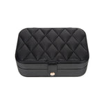 Quilted Travel Jewelry Organizer | Black - Juli's Wearable Art