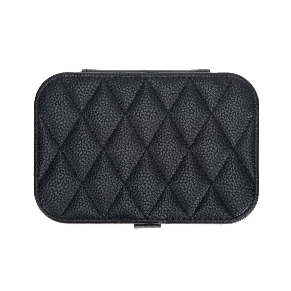 Quilted Travel Jewelry Organizer | Black - Juli's Wearable Art