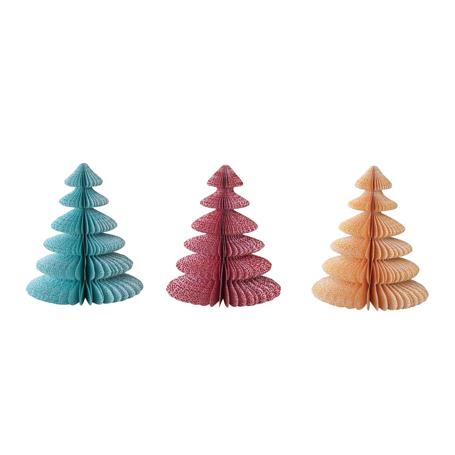 Recycled Paper Honeycomb Christmas Trees - Juli's Wearable Art