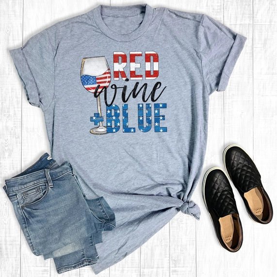 Red Wine & Blue Tee