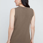 Renuar Cotton Comfort Tank | Khaki - Juli's Wearable Art
