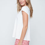 Renuar Cotton Comfort Tee | White - Juli's Wearable Art