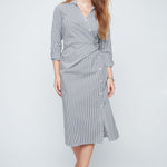 Renuar Crisp Classic Dress | Black Combo - Juli's Wearable Art