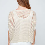 Renuar Crochet Knit Top with Gold Thread - Juli's Wearable Art