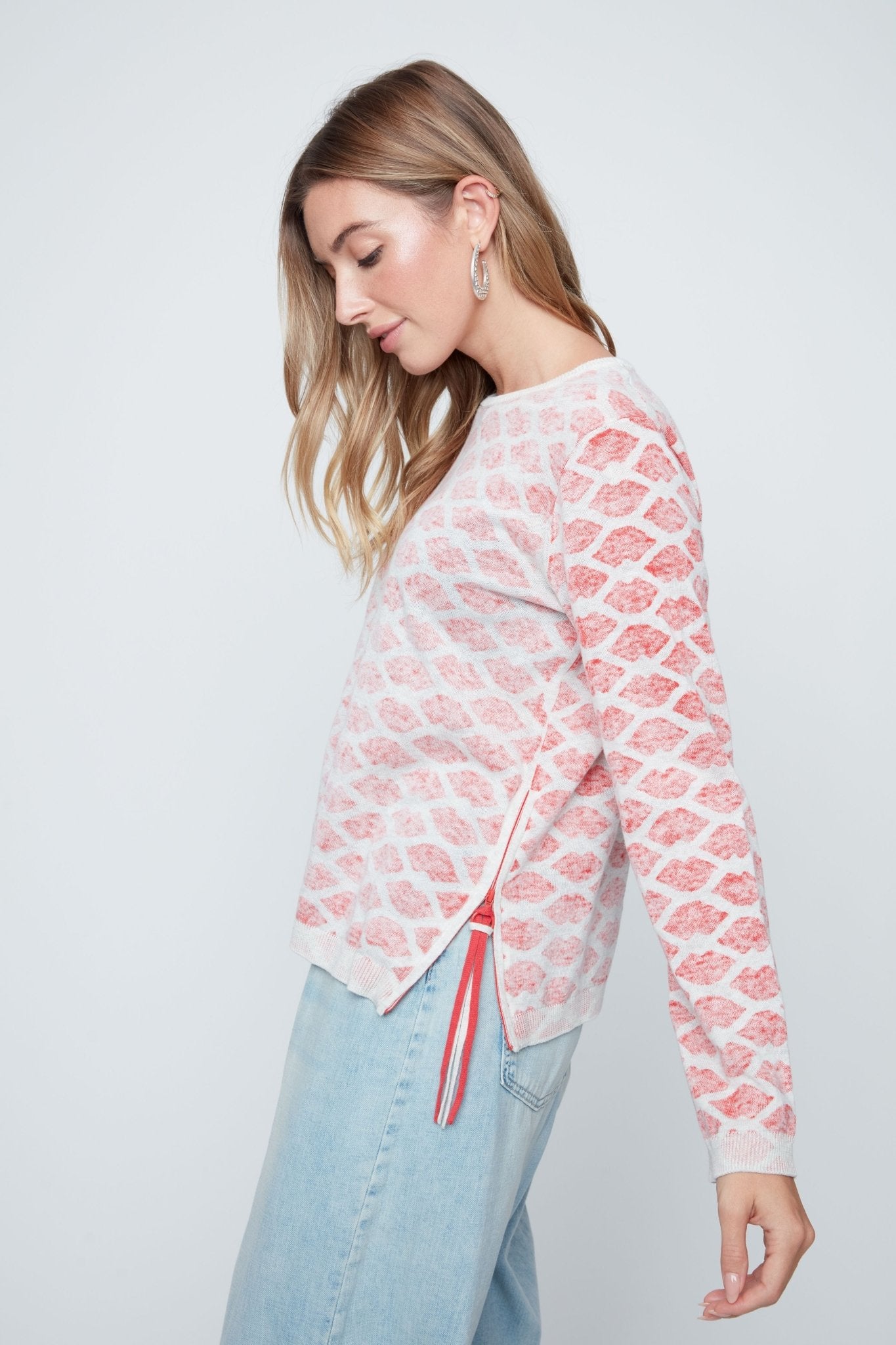 Renuar Knit "Lips"Sweater - Juli's Wearable Art