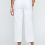 Renuar Layla Fit Cropped Straight Leg Pants | White - Juli's Wearable Art