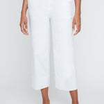 Renuar Layla Fit Cropped Straight Leg Pants | White - Juli's Wearable Art