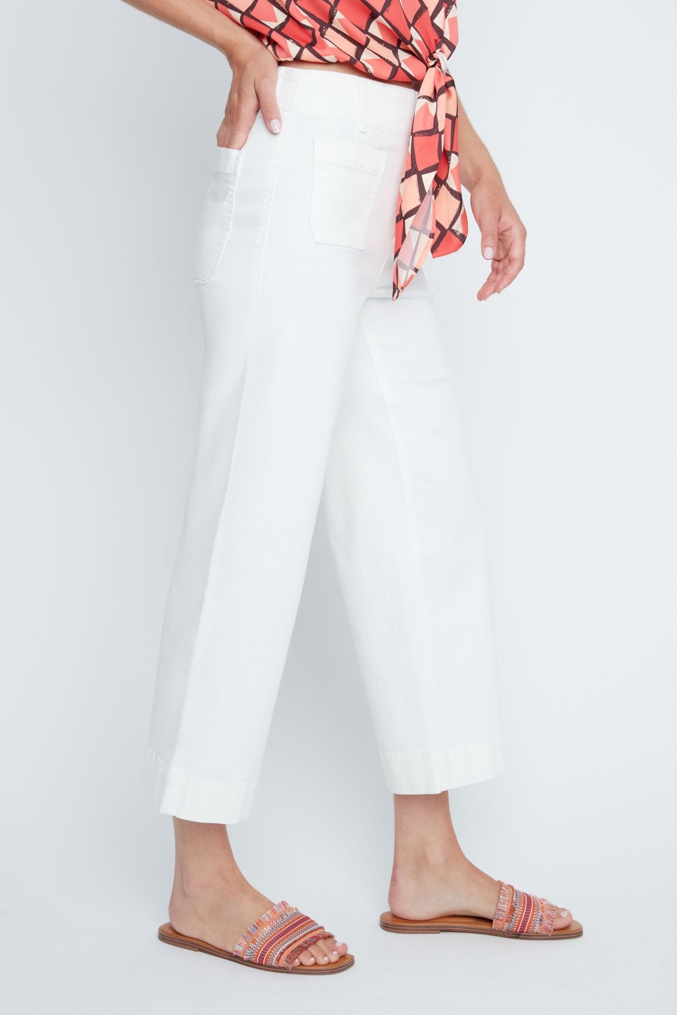 Renuar Layla Fit Luxe Denim | Crème - Juli's Wearable Art