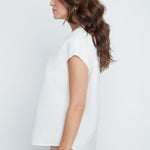 Renuar Linen Blend Top | Crème - Juli's Wearable Art