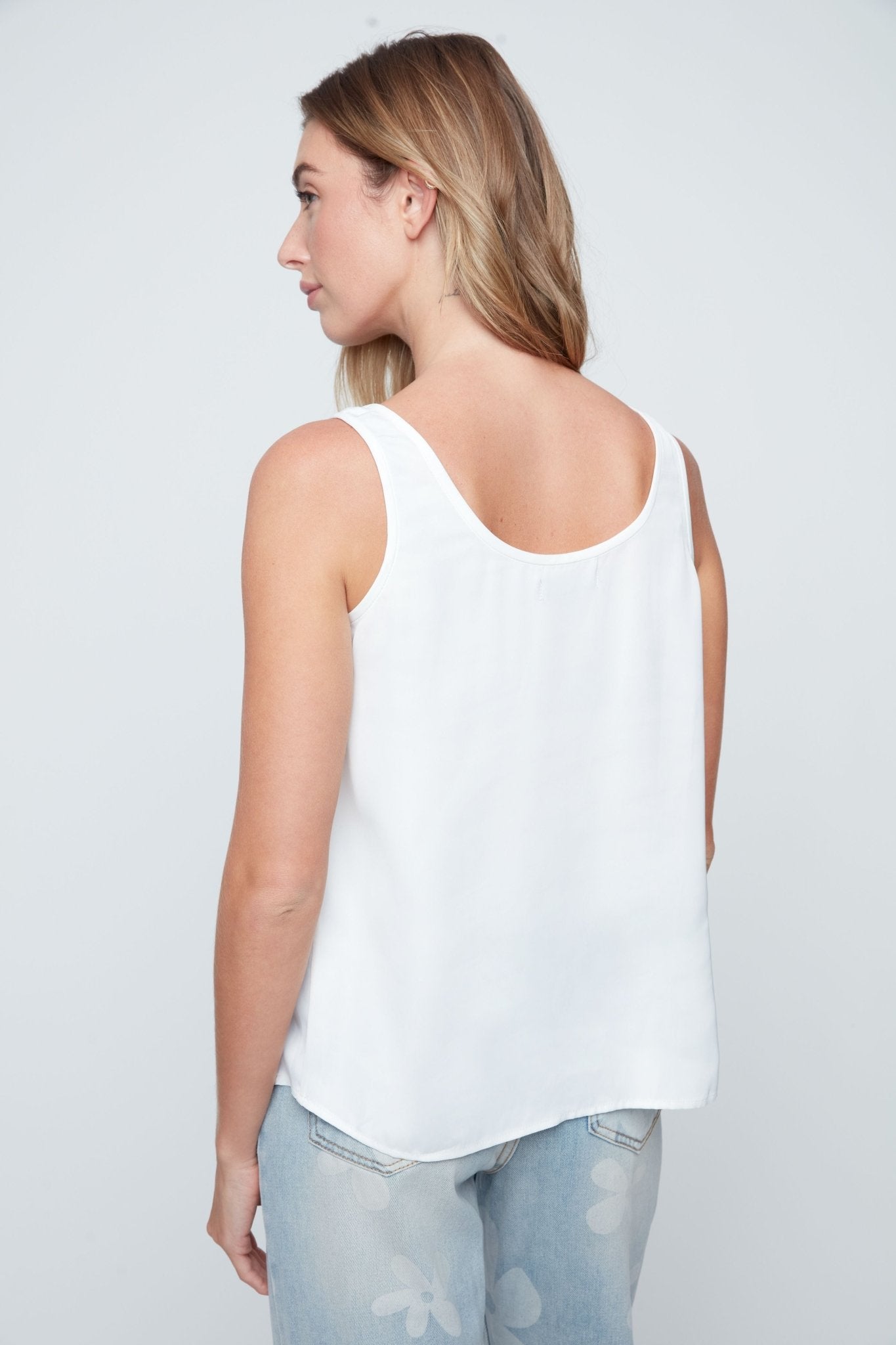 Renuar Luxe Satin Tank | Crème - Juli's Wearable Art