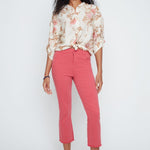 Renuar Soft Light Floral Print Blouse | Peaches Combo - Juli's Wearable Art