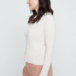 Renuar Soft Light Yarn Knit Cardigan | Oyster - Juli's Wearable Art