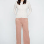 Renuar Soft Light Yarn Knit Cardigan | Oyster - Juli's Wearable Art