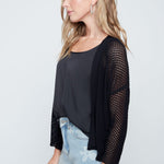 Renuar Soft Yarn Knit Sweater | Black - Juli's Wearable Art
