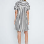 Renuar Striped Dress | Black Combo - Juli's Wearable Art