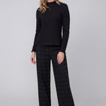 Renuar Textured Knit Top - Black - Juli's Wearable Art