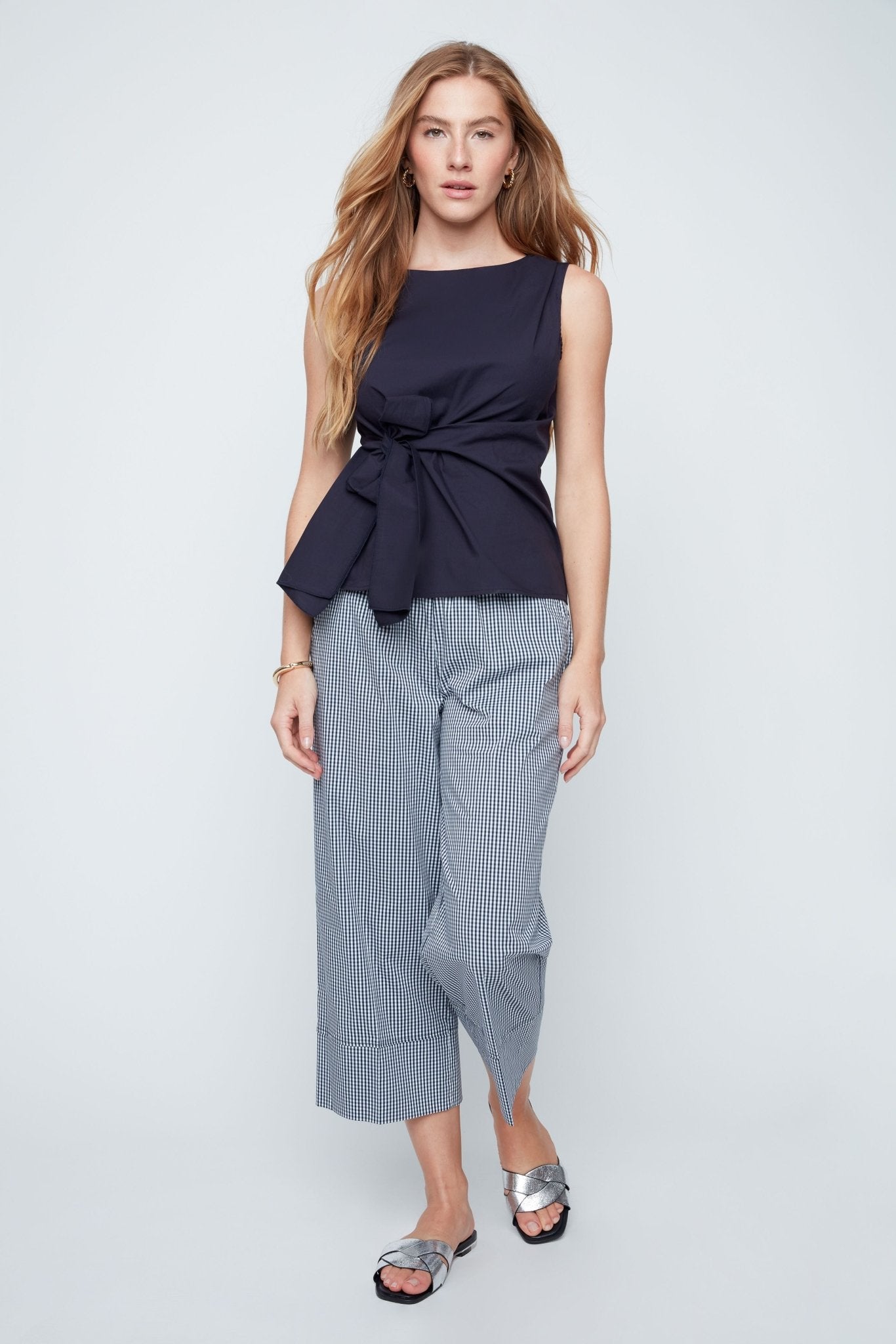 Renuar Tie-Front Top | New Midnight