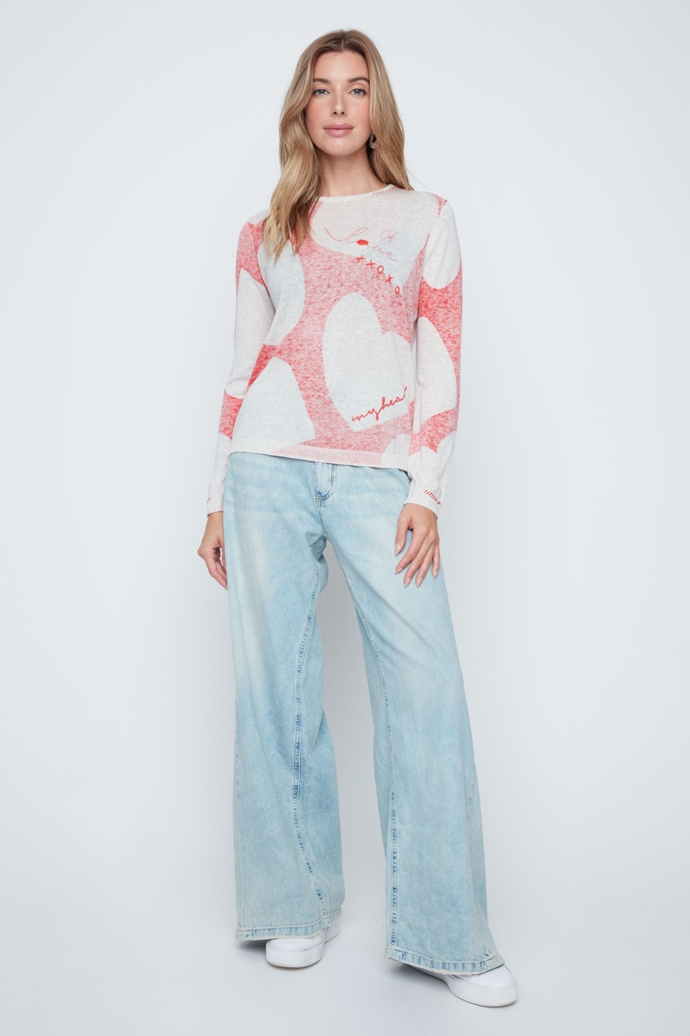 Renuar Valentine’s Knit Sweater - Juli's Wearable Art