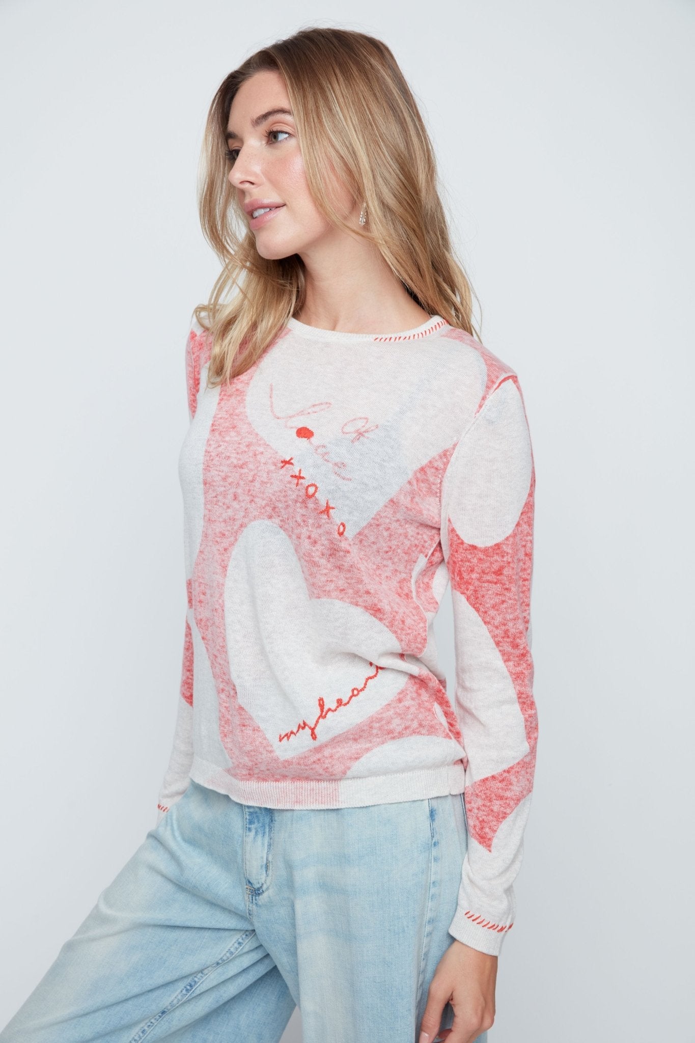Renuar Valentine’s Knit Sweater - Juli's Wearable Art