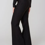 Renuar Wide Leg Knit Pant – Petite – Black - Juli's Wearable Art
