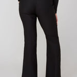 Renuar Wide Leg Knit Pant – Petite – Black - Juli's Wearable Art
