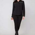 Renuar Woven Blouse – Black - Juli's Wearable Art