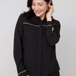 Renuar Woven Blouse – Black - Juli's Wearable Art
