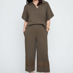 Renuar Woven Blouse | Khaki - Juli's Wearable Art